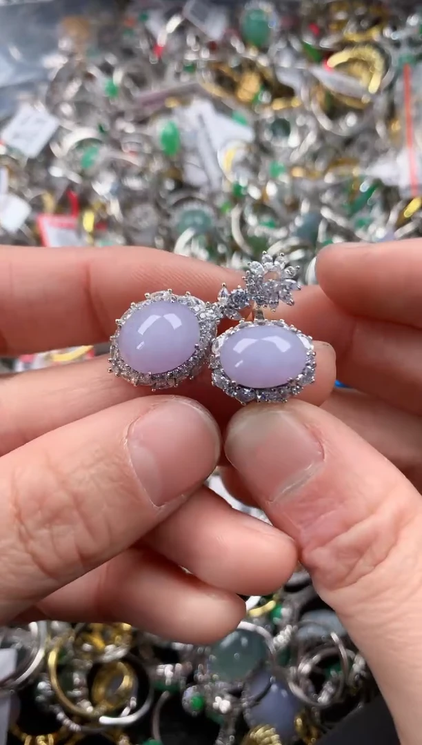 银S925镶嵌戒指翡翠555  3