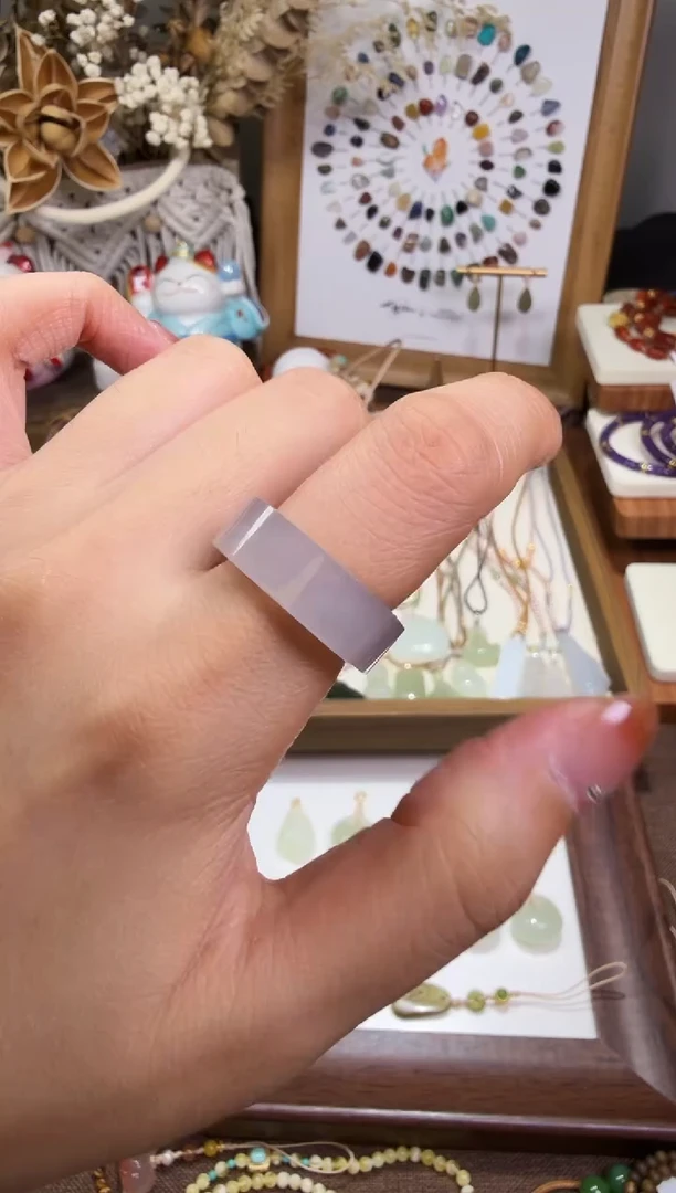 水晶摆件未镶嵌14-15戒圈