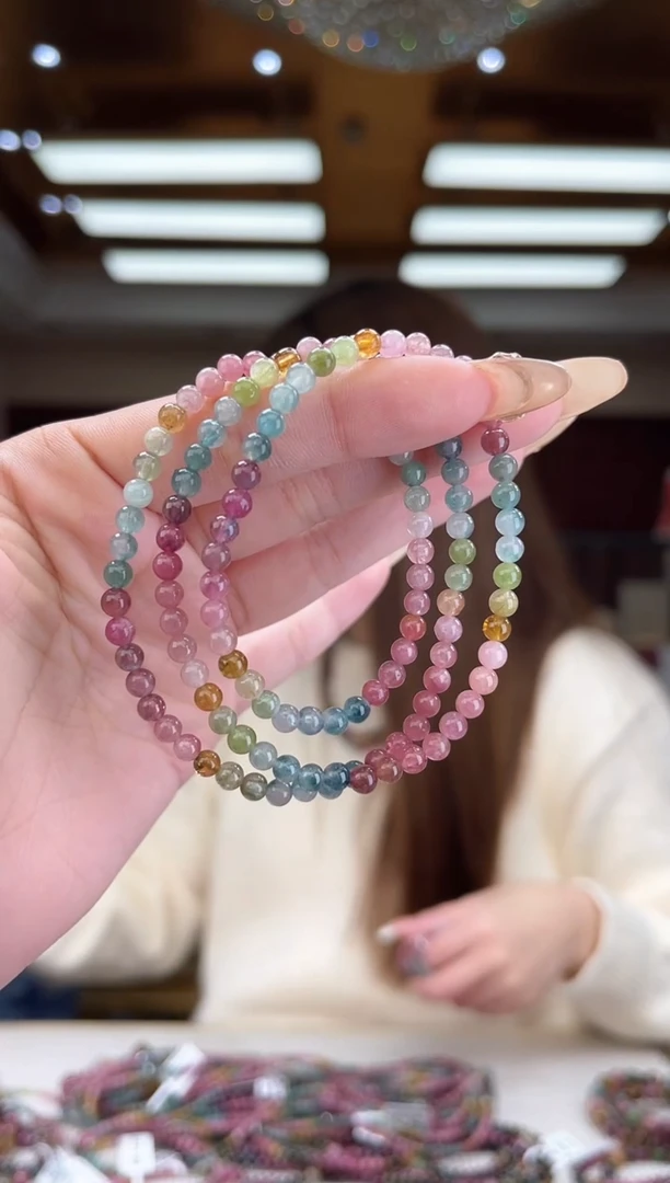 【闪购商品】碧玺/未镶嵌4mm+碧玺多圈9多样性发货