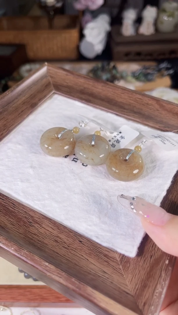 吊坠(不含链)银S925镶嵌和田玉多样性发货其一孤品默认微瑕