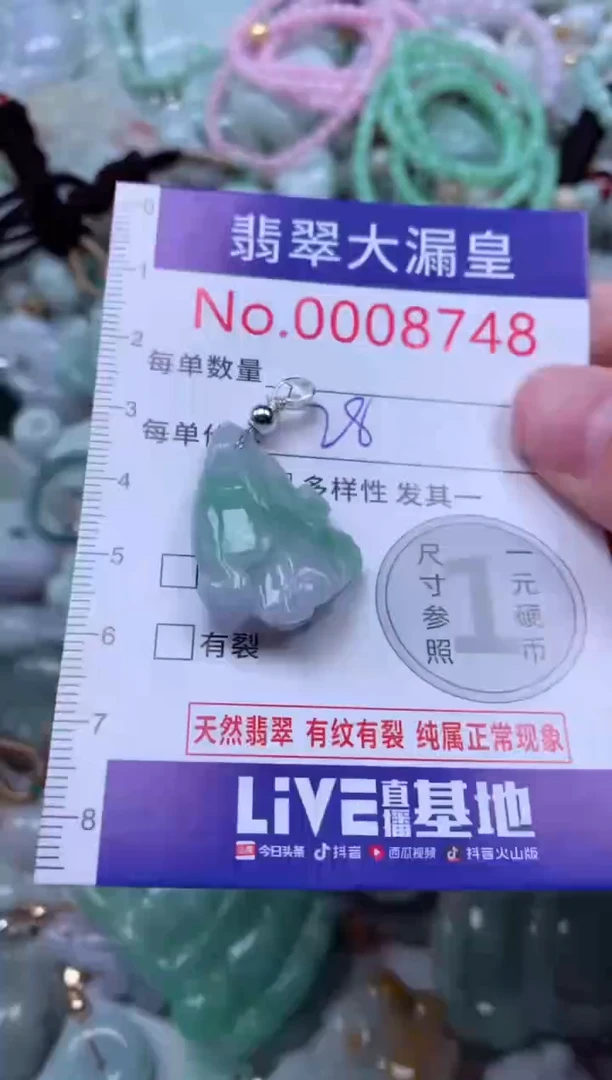 吊坠(不含链)未镶嵌翡翠8748