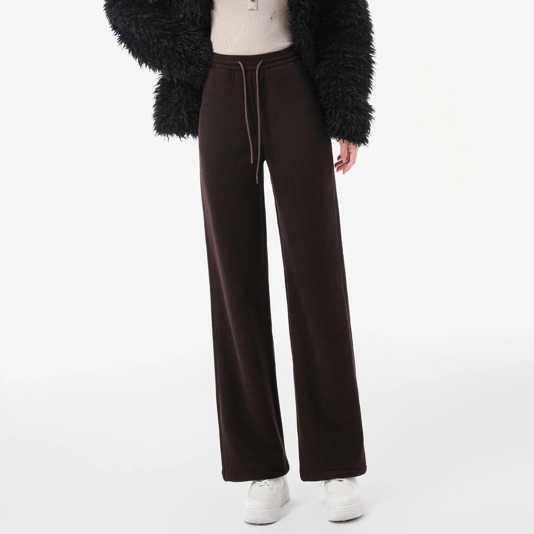 海草条血貂绒直筒裤9510