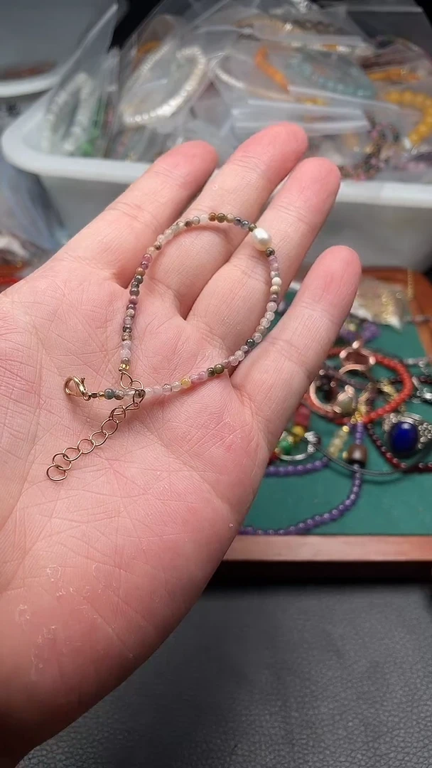 手链未镶嵌碧玺多样性发货拍一发一