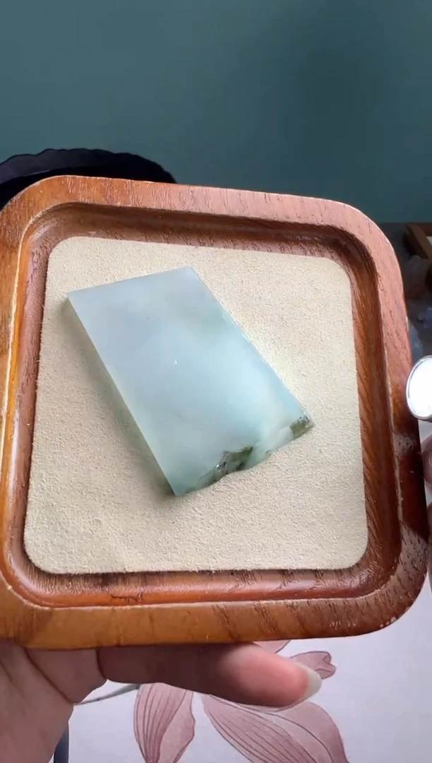 未镶嵌定制翡翠白冰料