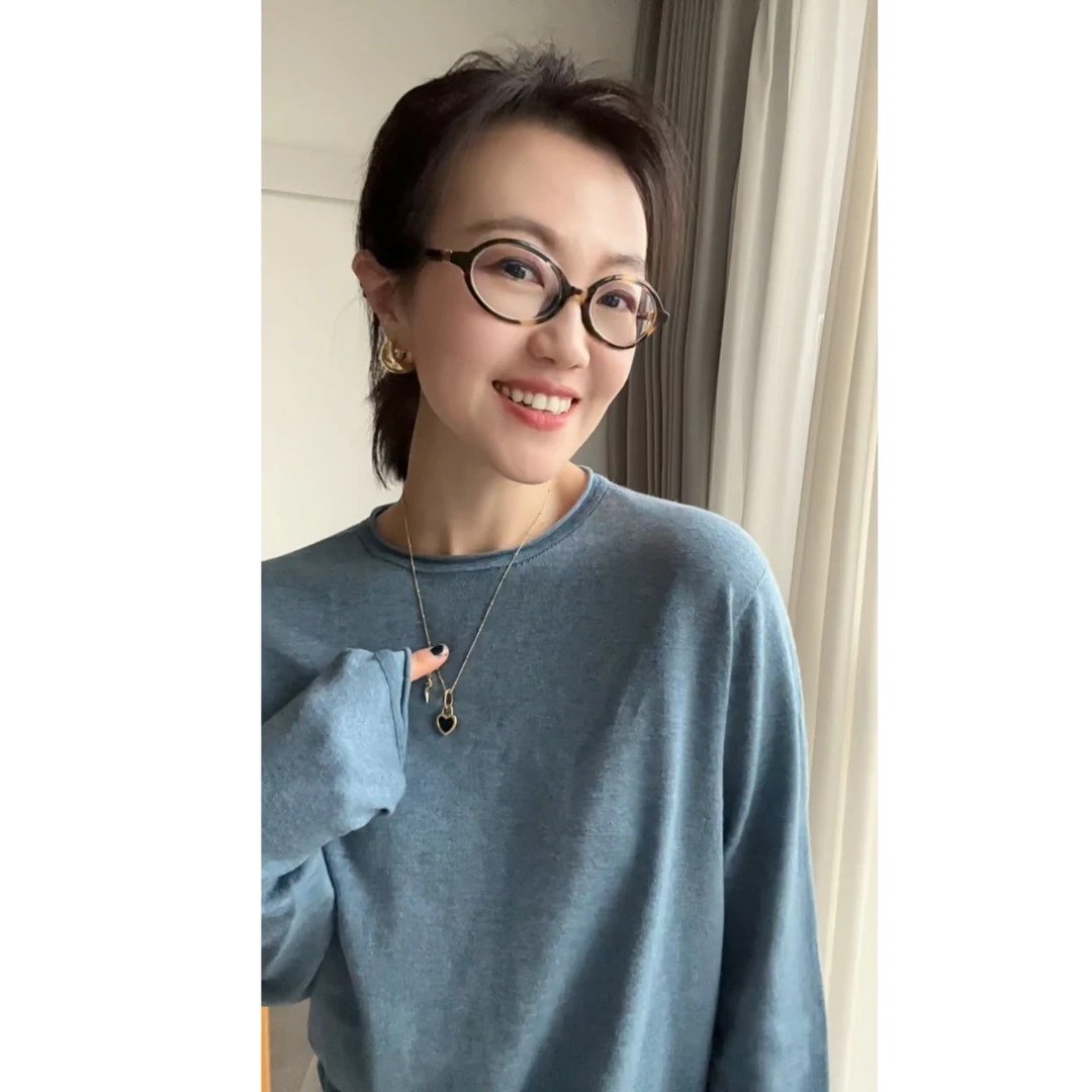 无缝一体16针长袖T恤女内搭圆领打底上衣薄款--SSS8204