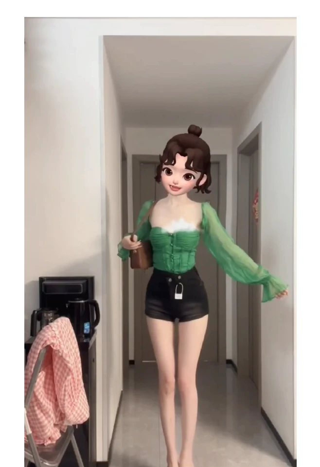 【漫长的夏日】法式气质荷叶边抹胸上衣女2025新款显瘦牛仔短裤套装