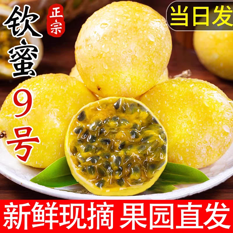 钦蜜9号百香果新鲜上市当季水果香甜多汁