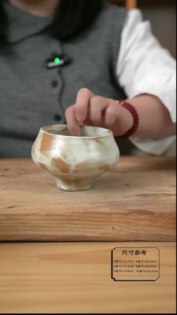 【闪购商品】C013粉影的高脚葫芦碗加勺子