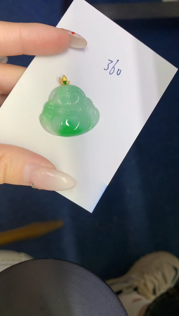 【闪购商品】翡翠颈饰18K金镶嵌00000000000