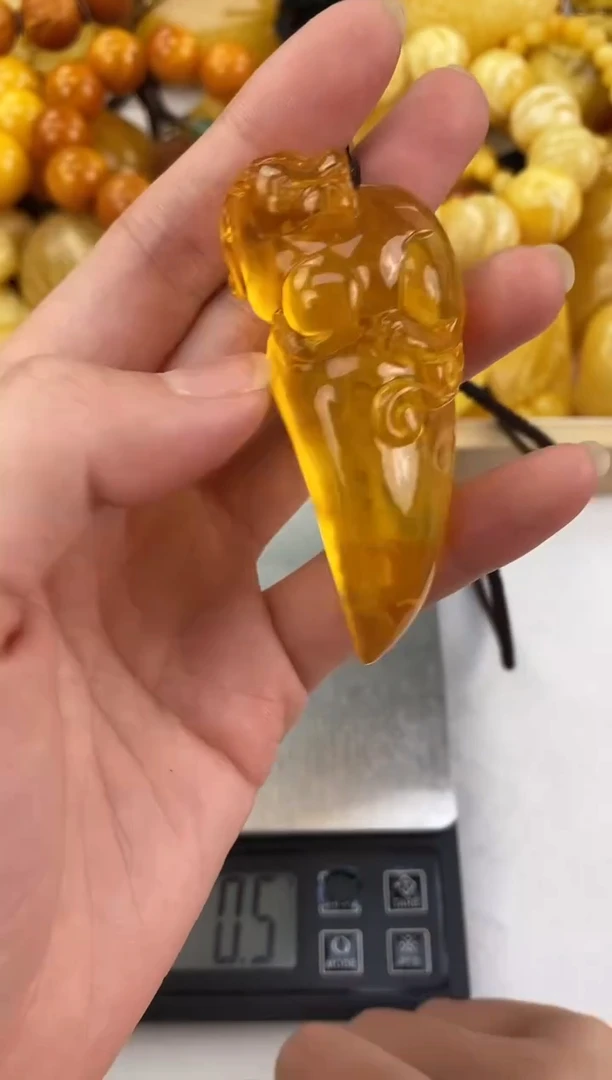 裸石琥珀未镶嵌天然琥珀蜜蜡