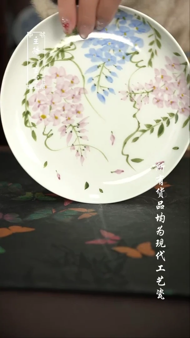 微瑕 福利手绘现代高温瓷 壶承