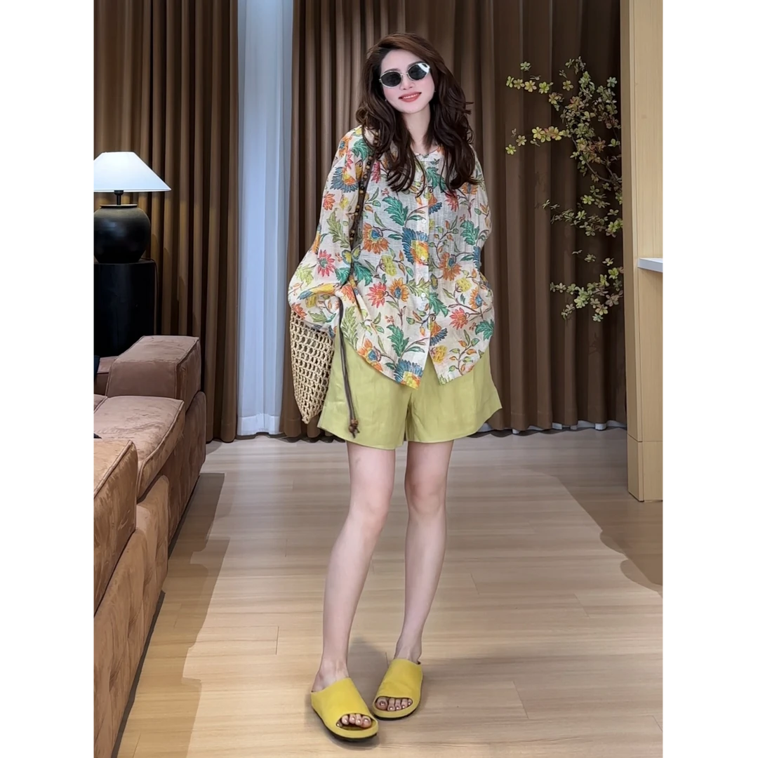 2025夏款小众设计罗马假日风休闲百搭两件套 2504C1817