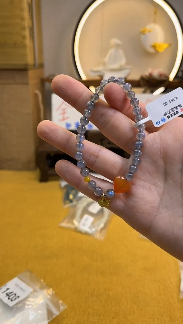 未镶嵌手链月光石货号1403