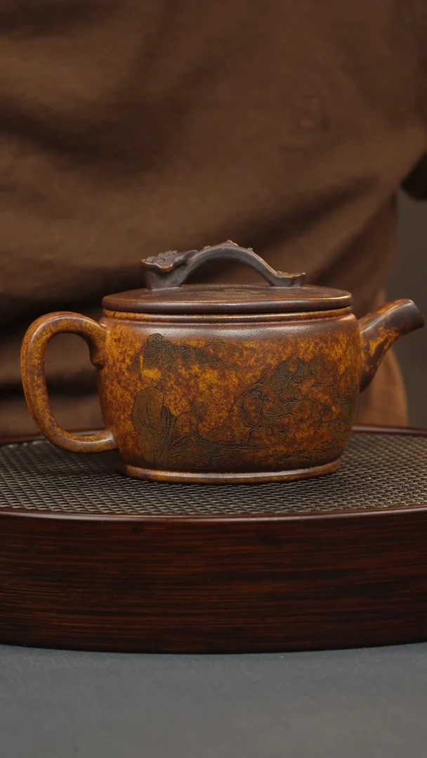 【闪购商品】紫砂茶壶龙骨金砂 如意汉瓦 十八罗汉