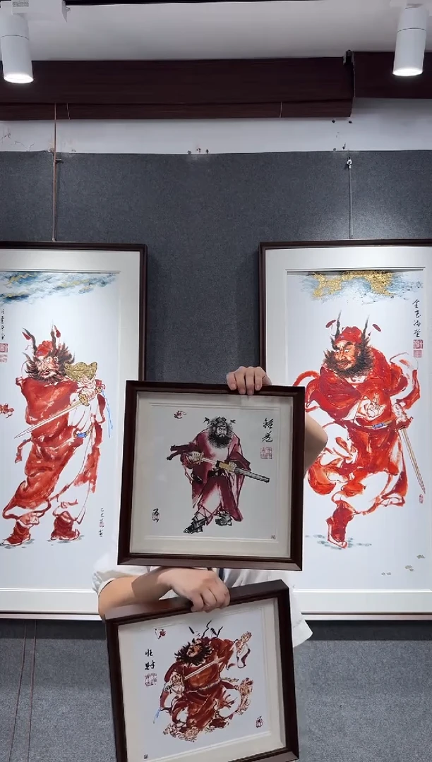 国画牛百川老师手绘37x37