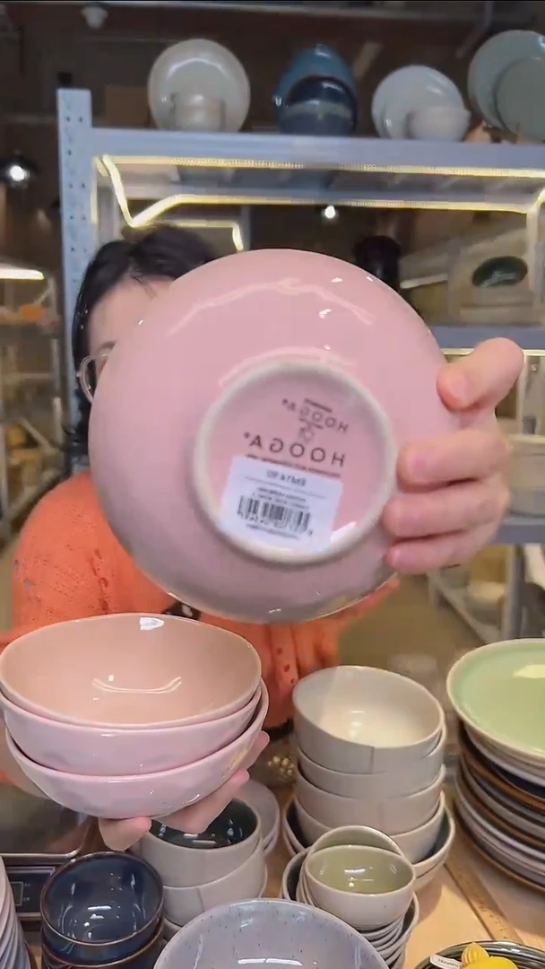 瓷20外贸尾货高温釉下彩陶瓷餐具默认微瑕