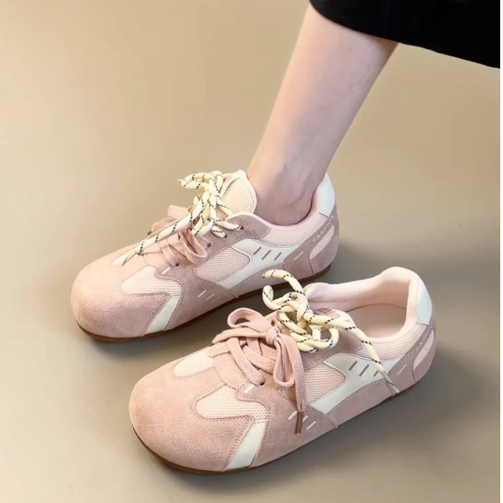 Pokoy-2.5cm德训鞋2025年夏季休闲内增高拼色拼色