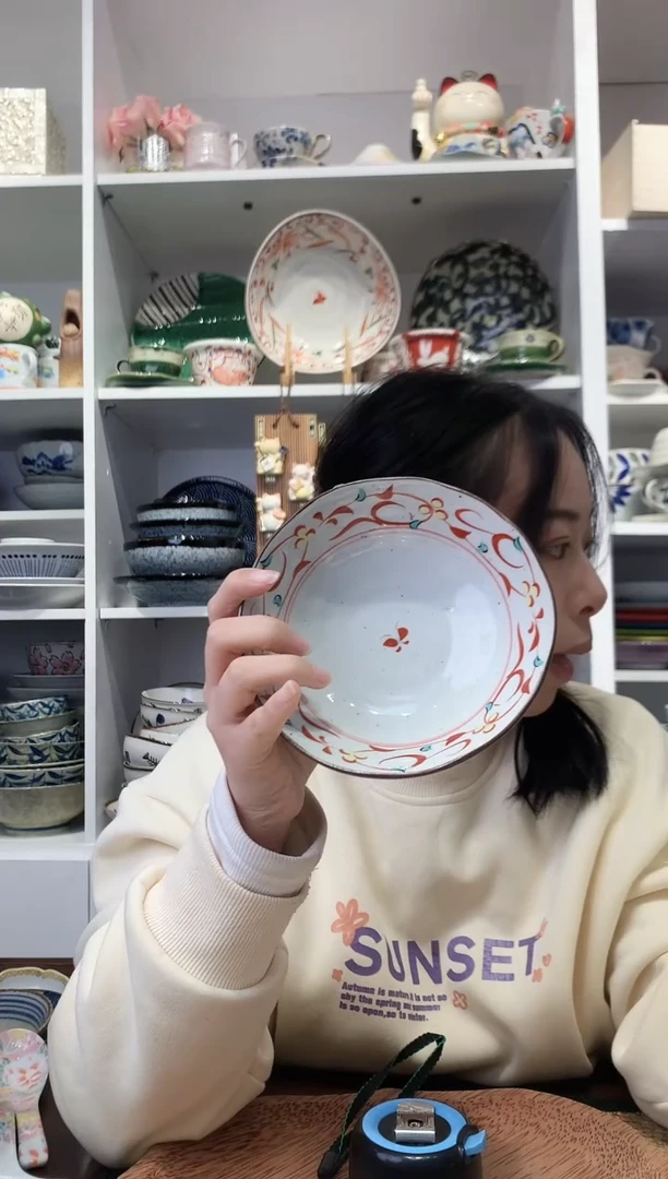 陶瓷【孤品】波佐间烧清秀平茶碗