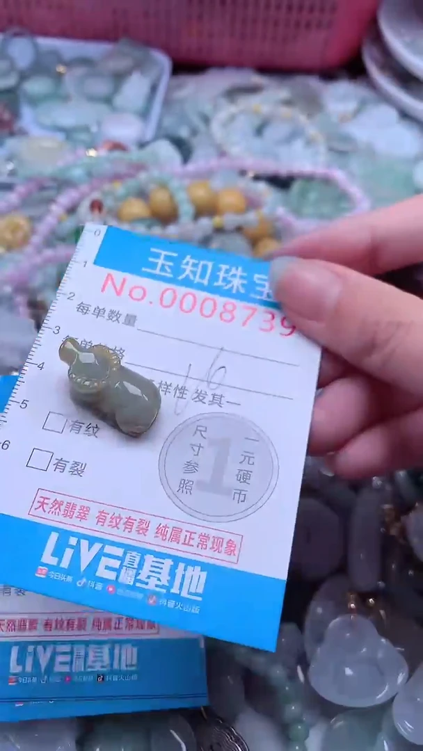 翡翠未镶嵌吊坠(不含链)8739