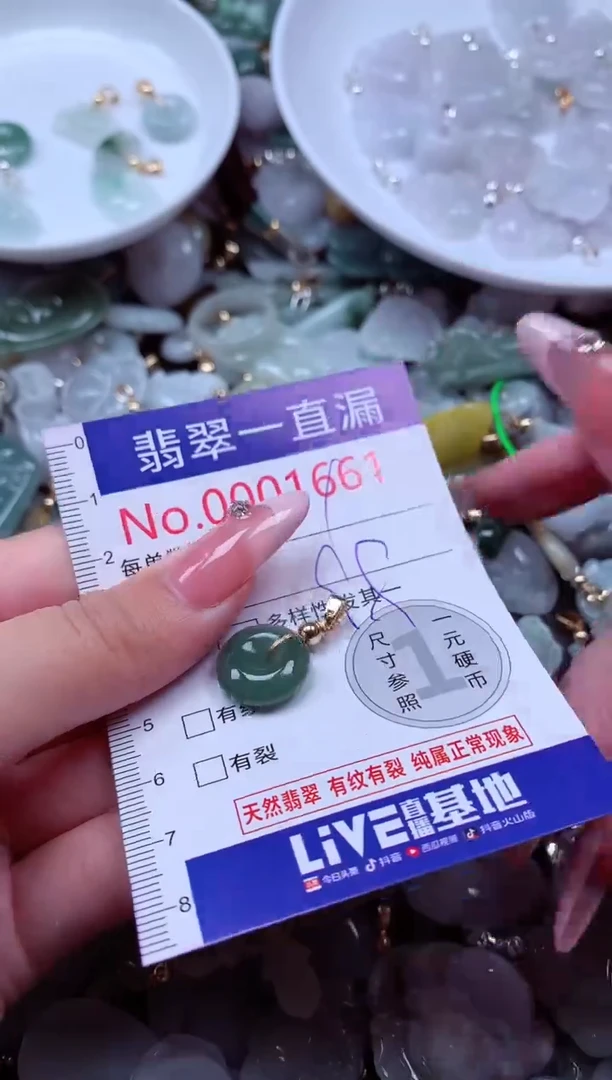 翡翠未镶嵌吊坠(不含链)1661