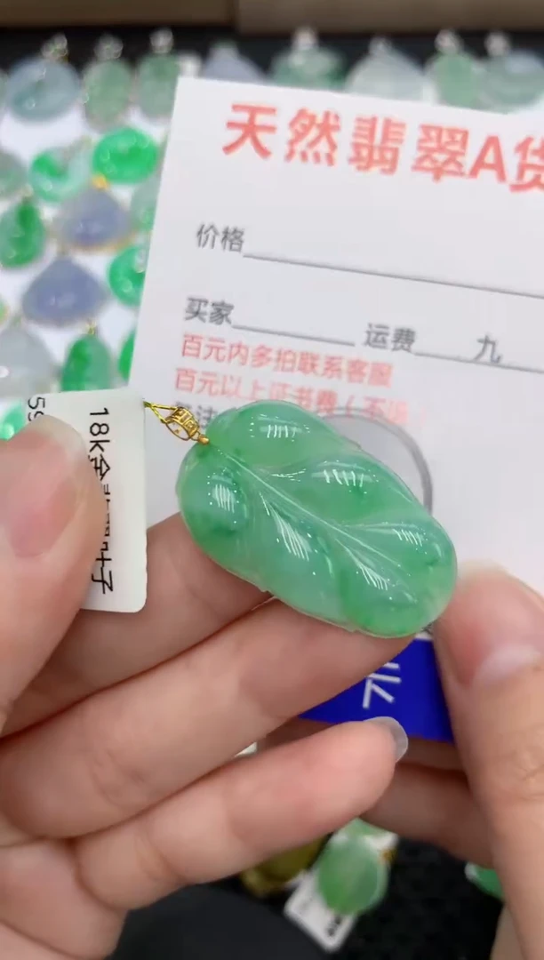 【闪购商品】翡翠颈饰18K金镶嵌111111111111