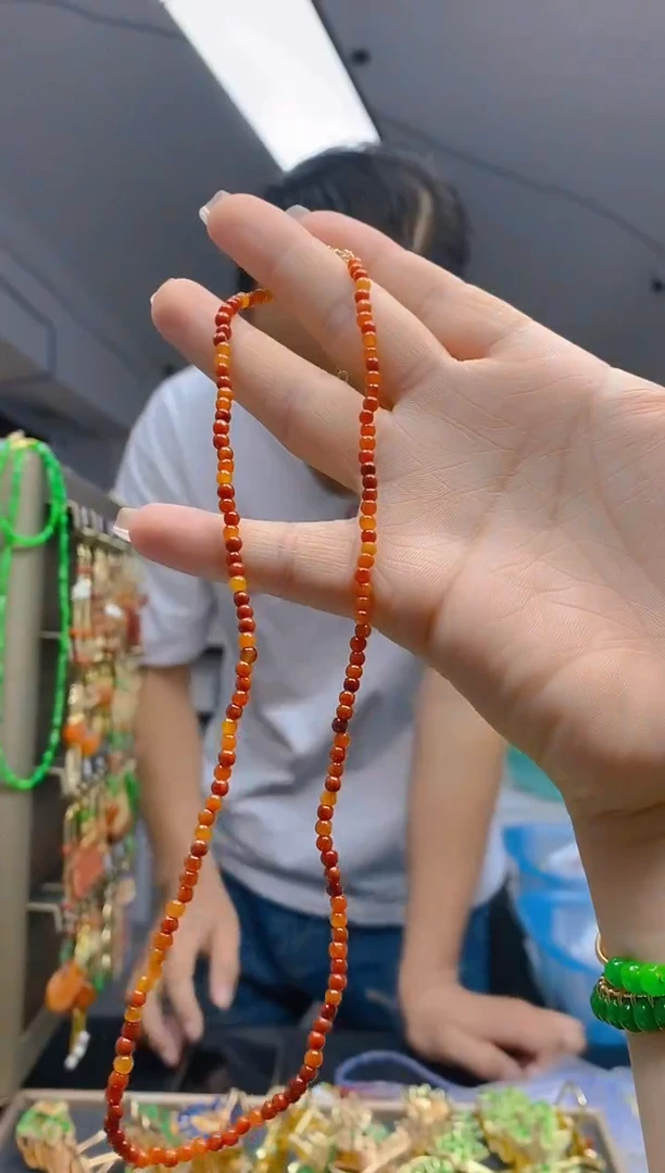 【闪购商品】翡翠耳饰合金128翡翠锁骨链