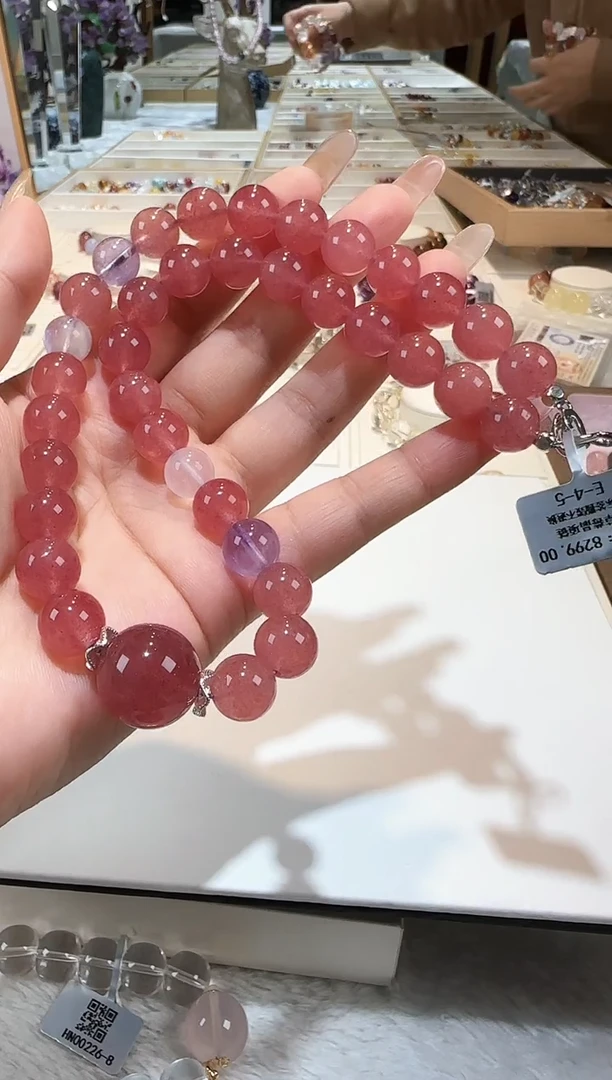 未镶嵌手串石英质玉手串