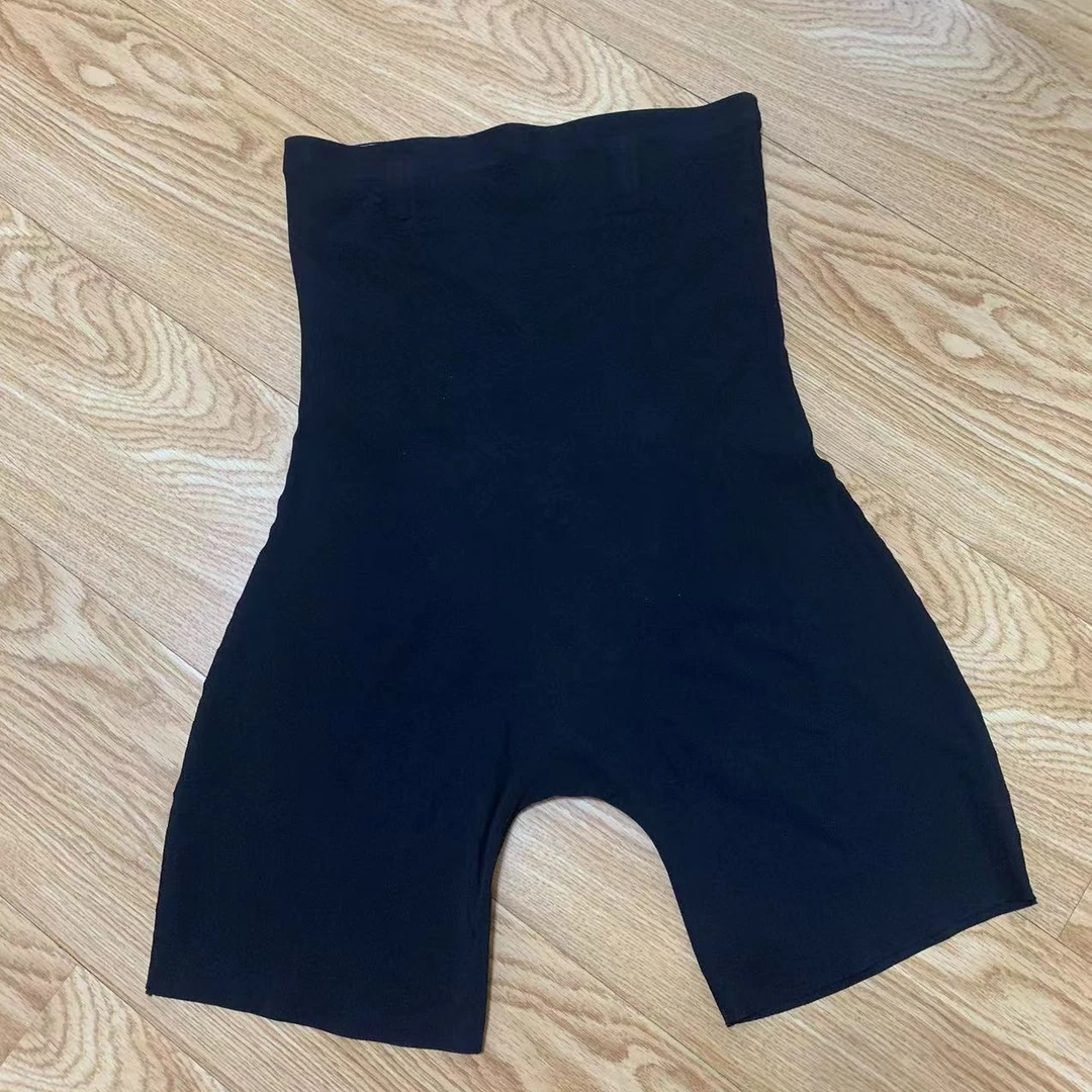 高腰防卷边打底收腹裤