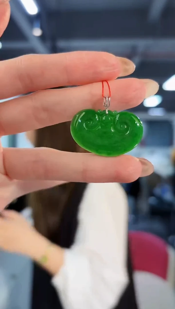 【闪购商品】翡翠颈饰18K金镶嵌缅料A货/支持复检/一件