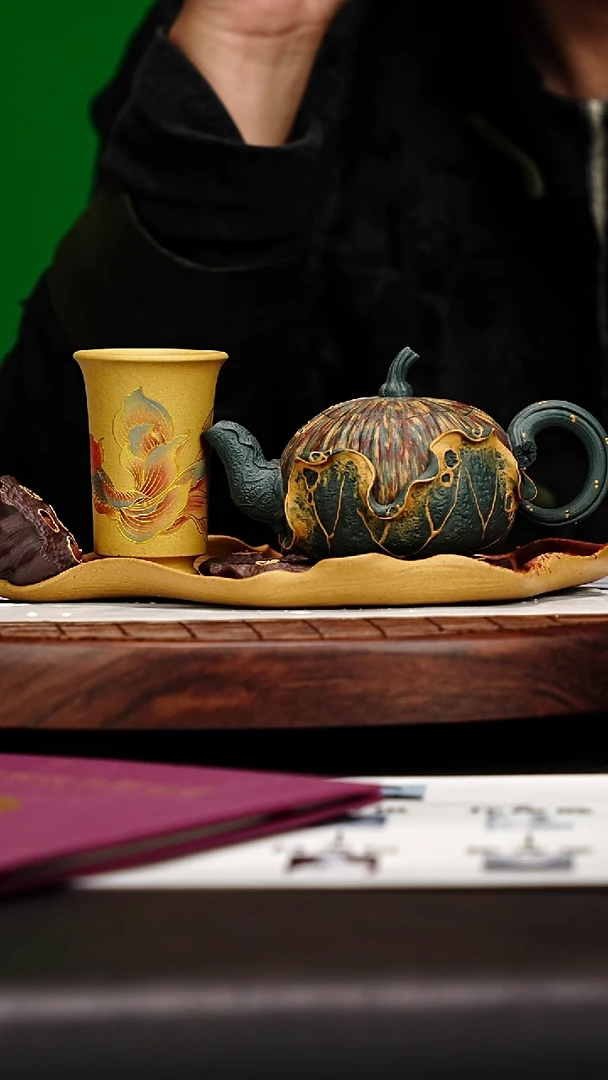 宜兴原矿高端紫砂 老绿泥180cc