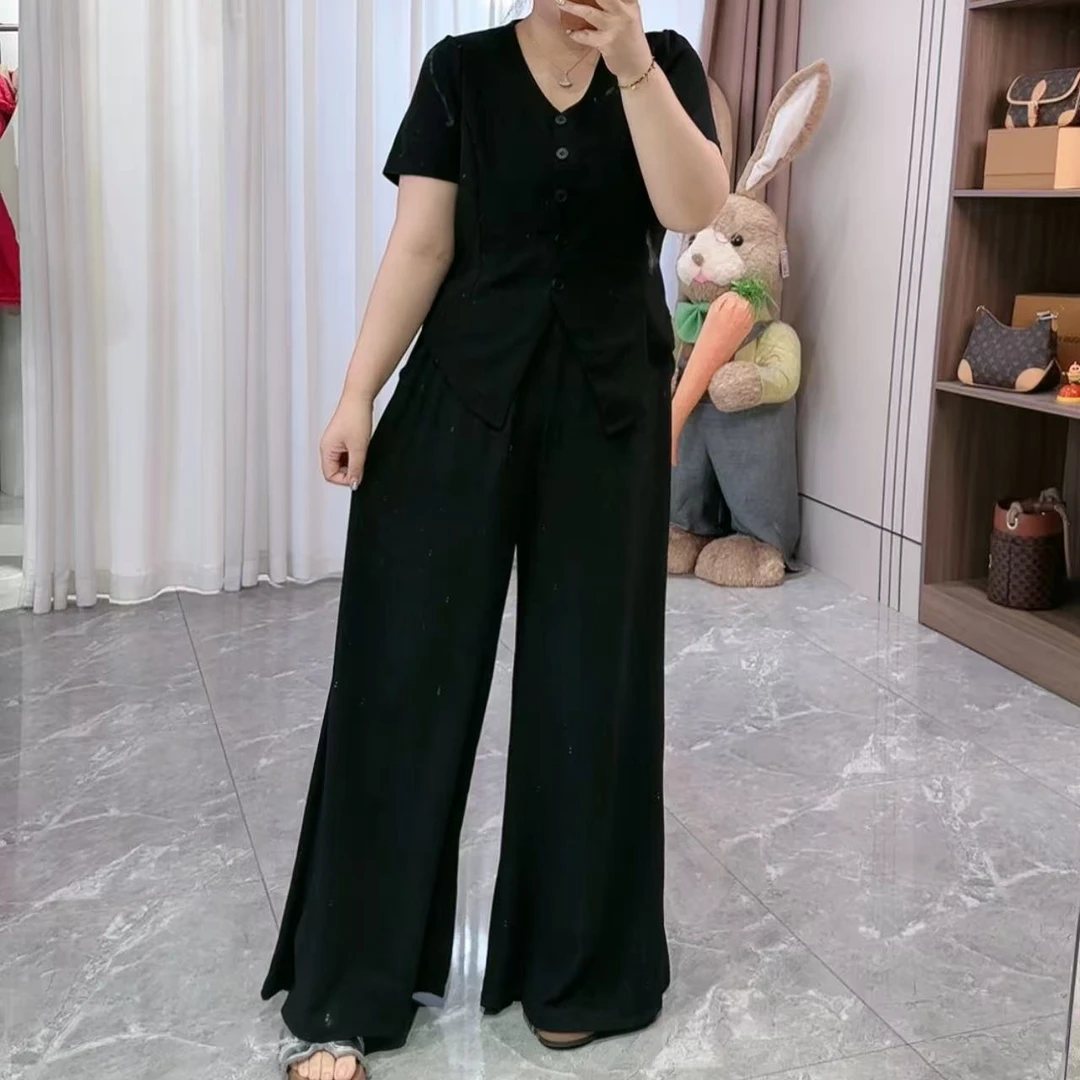 8197/-1不规则设计款显瘦套装（上衣+裤子）