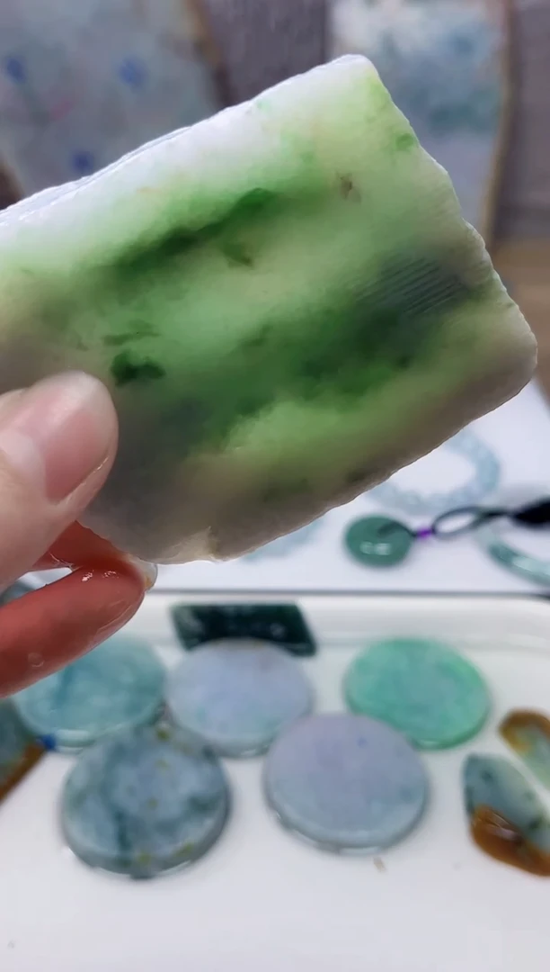 裸石翡翠天然翡翠A货石 南 649