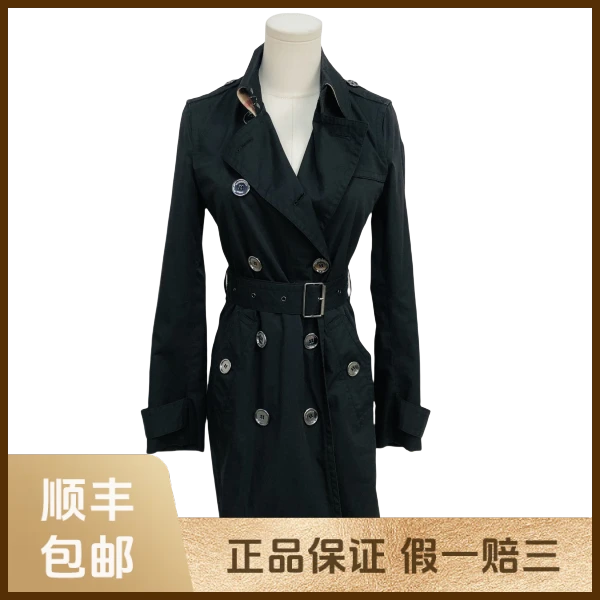 妃鱼/博柏利/棉/风衣/95新/s零九一六