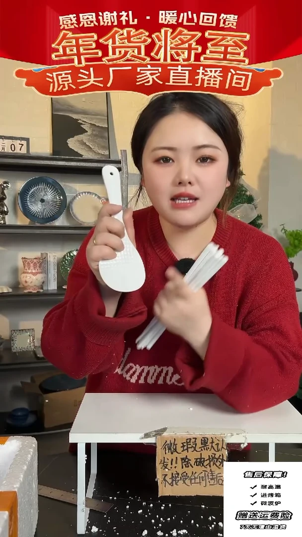 【闪购商品】瓷6双筷子+饭铲