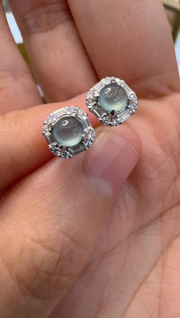 【闪购商品】翡翠耳饰银S925镶嵌多样性团购发一件