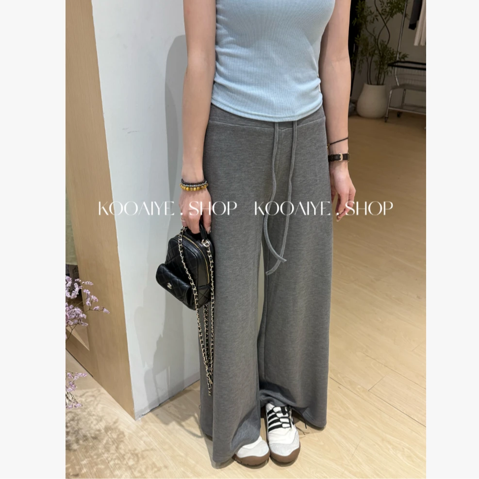 【巴适裤】秋季新款韩系休闲时尚显瘦简约百搭直筒阔腿裤