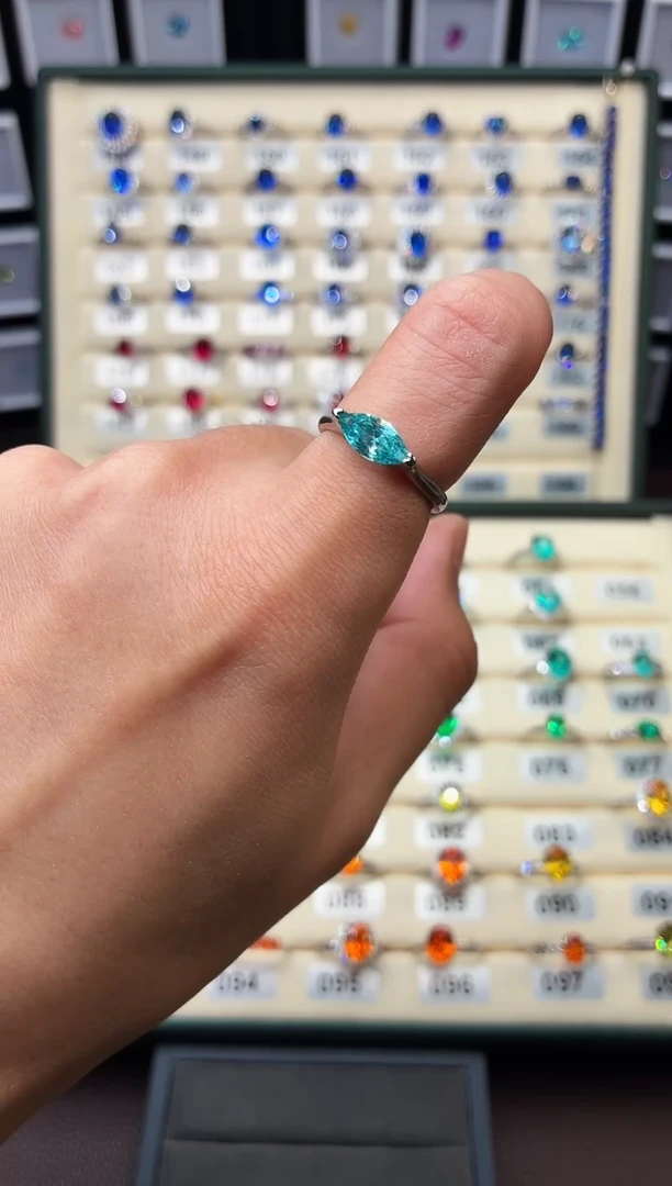 银S925镶嵌戒指碧玺00002