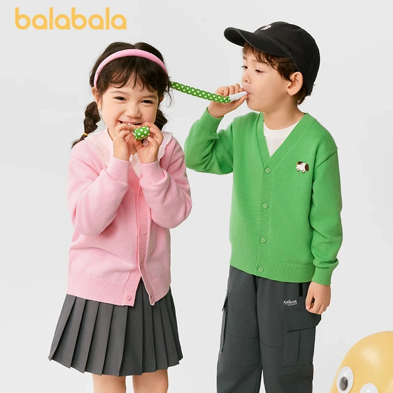 巴拉巴拉童装儿童毛衣男童女童秋冬新款开衫小童针织衫打底衫