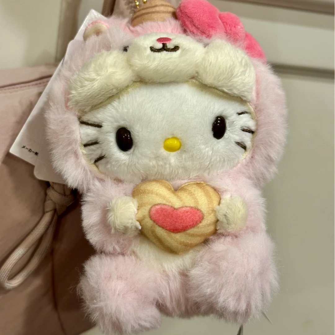 【大阪限定】Hello Kitty 粉色大尾巴松鼠Kitty钥匙扣玩偶