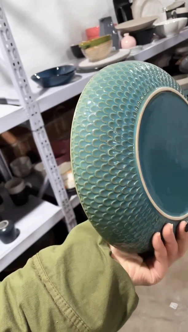 【闪购商品】碗微瑕（1件套）鱼鳞大深盘