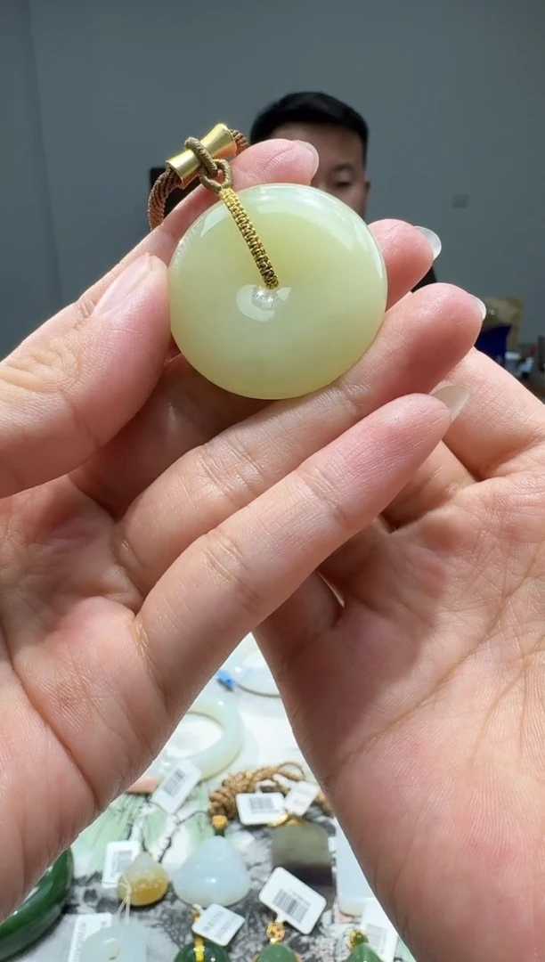 颈饰未镶嵌和田玉【瑞睿珠宝】和田玉平安扣