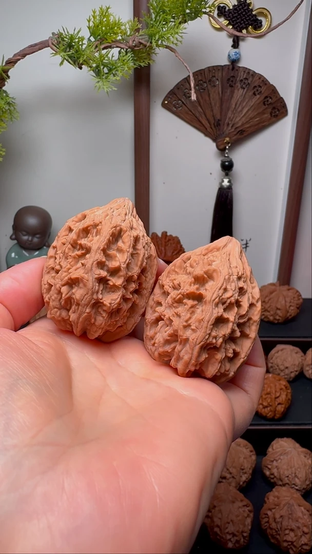 把件文玩核桃大沽石货头 肚44