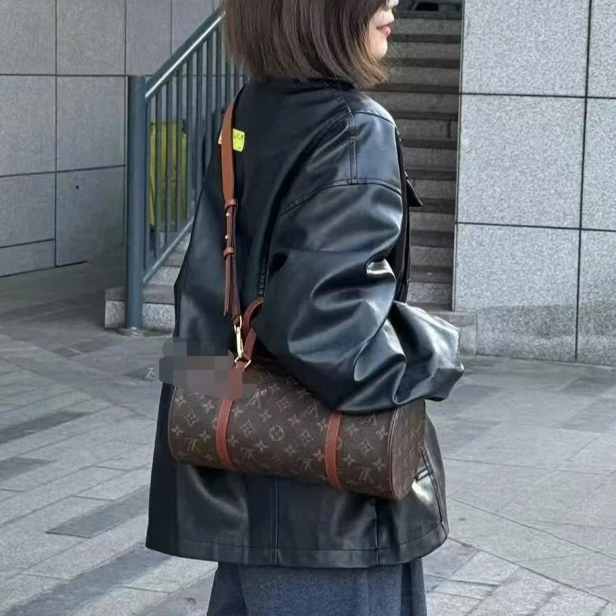 修复品 LouisVuitton 红皮巴比龙26 斜挎包 小溪