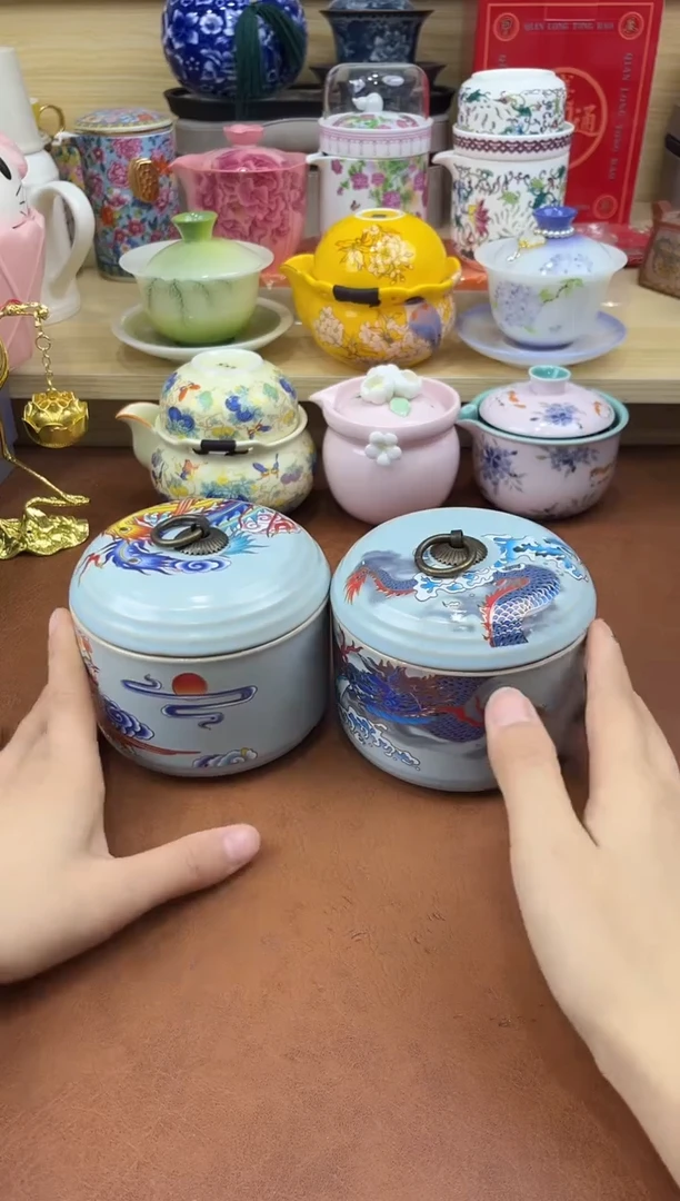 陶陶瓷茶具摆件旅行套组