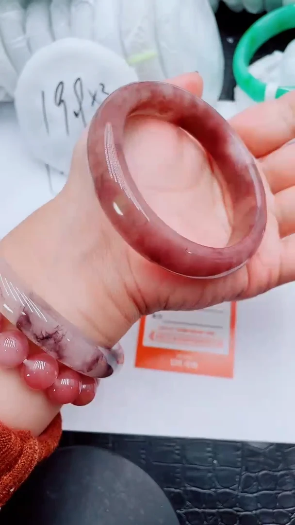 【闪购商品】石英质玉手镯未镶嵌Q147-60-61