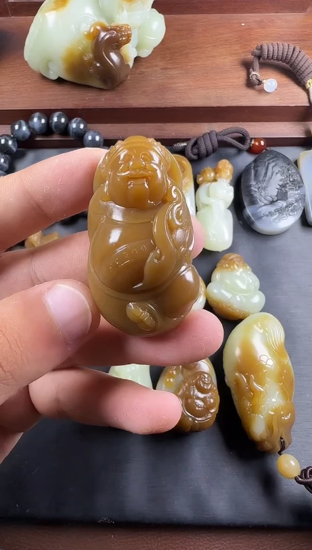 和田玉未镶嵌挂件挂件