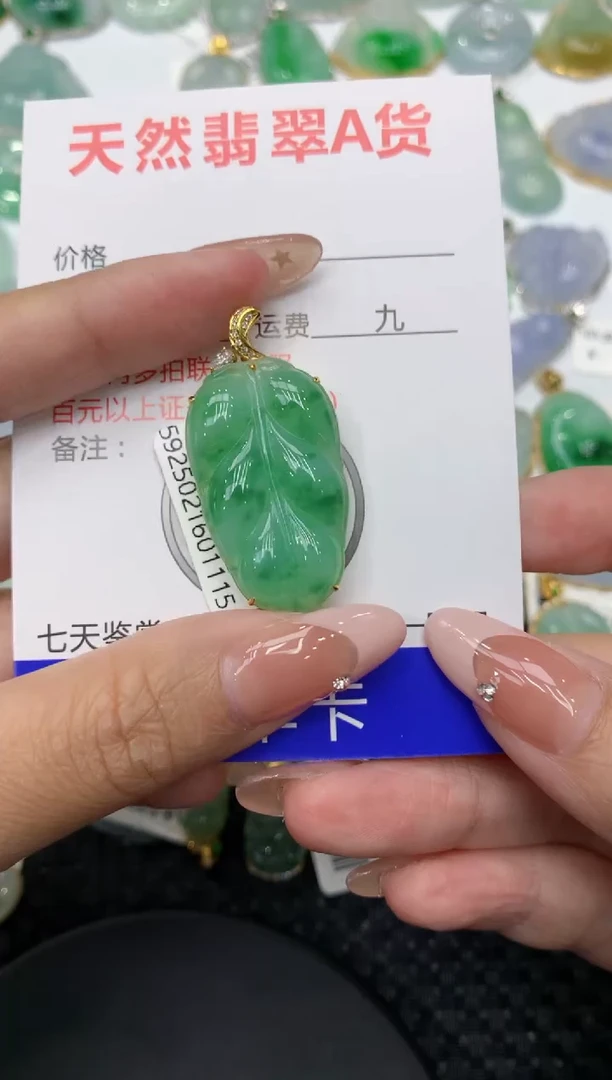 【闪购商品】翡翠颈饰18K金镶嵌111111111