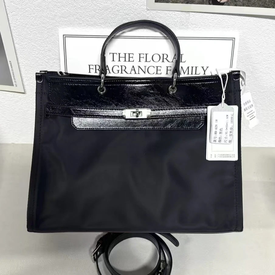 【李老板专属】托特包黑色单肩包百搭斜跨包小众单肩经典