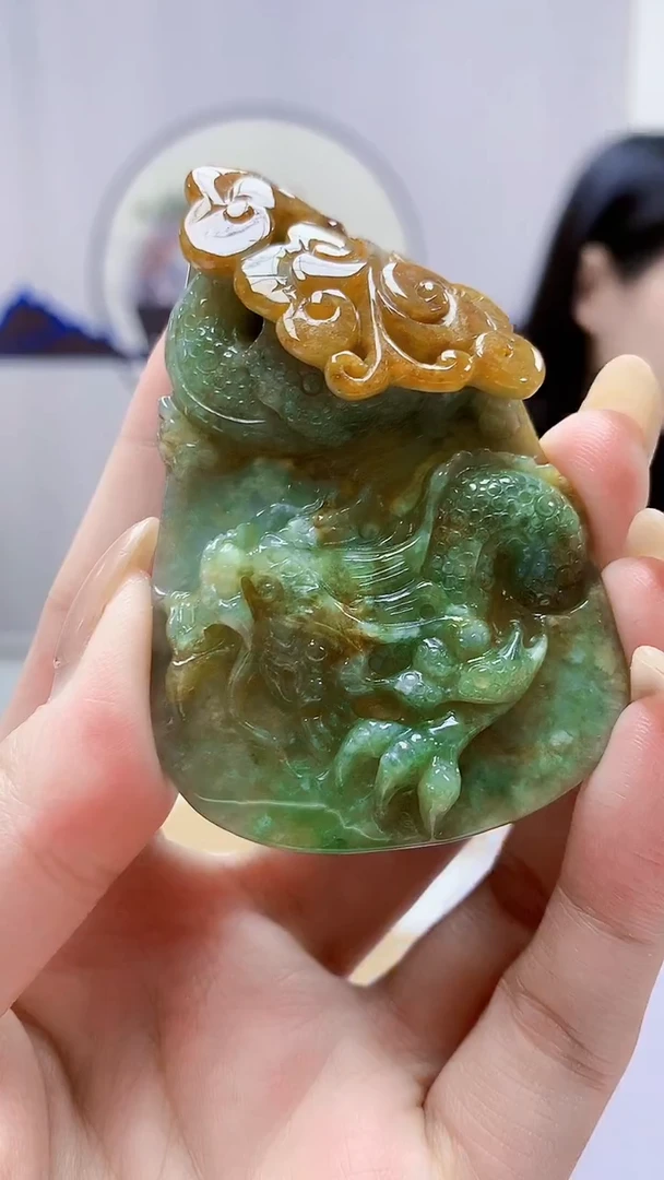 未镶嵌定制翡翠4812MM-毛货挂件24