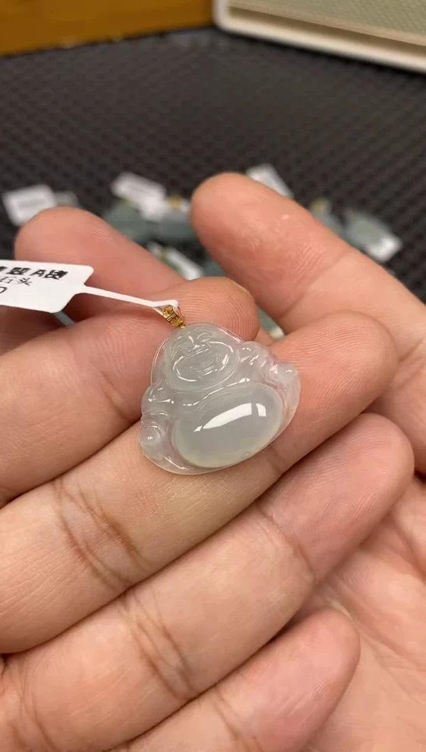 【闪购商品】翡翠吊坠(不含链)18K金镶嵌56996